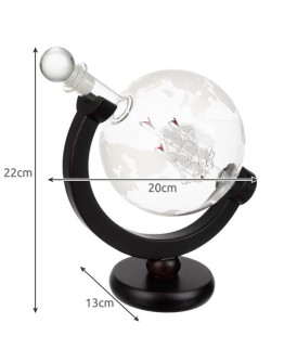 К-т гарафа глобус 2 чаши и кубчета за уиски